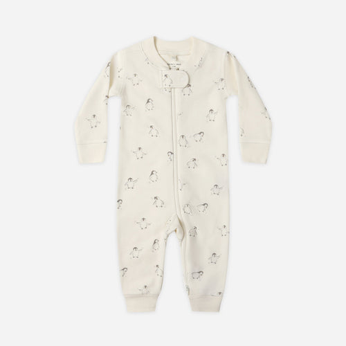 Baby onesie with subtle pattern on a white background