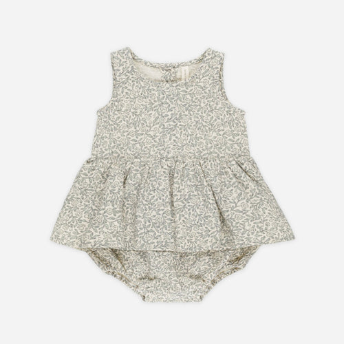 Skirted Tank Romper || Green Garden