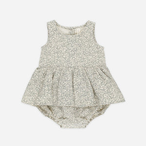 Skirted Tank Romper || Green Garden