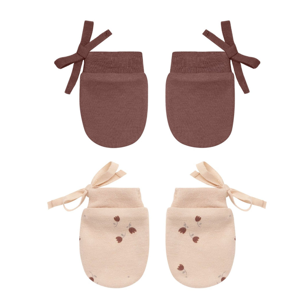 No Scratch Mittens || Tulips, Plum