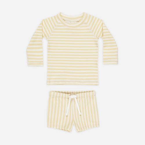 Finn Rashguard + Short Set || Yellow Stripe