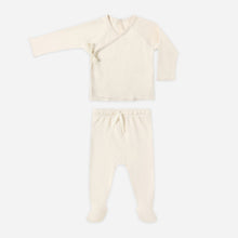 Load image into Gallery viewer, Baby outfit with top and pants on a white background