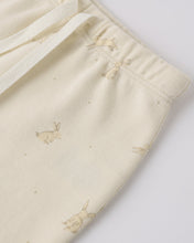 Load image into Gallery viewer, Natural wrap top and footed pant set for babies featuring bunny design by Quincy Mae, soft and comfortable for everyday wear.