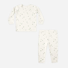 Load image into Gallery viewer, Baby outfit set with long-sleeve top and pants on a white background