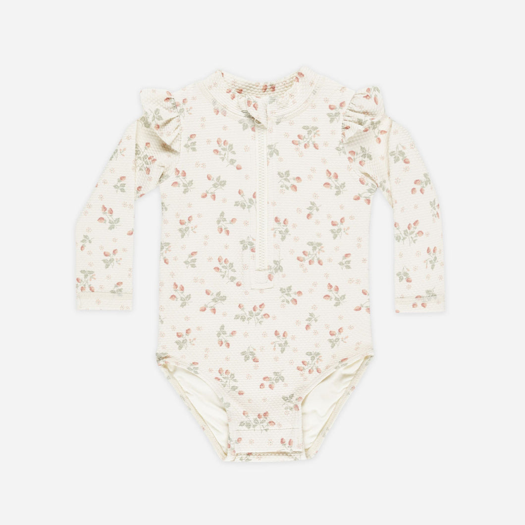 Byron Rashguard One-Piece || Strawberries