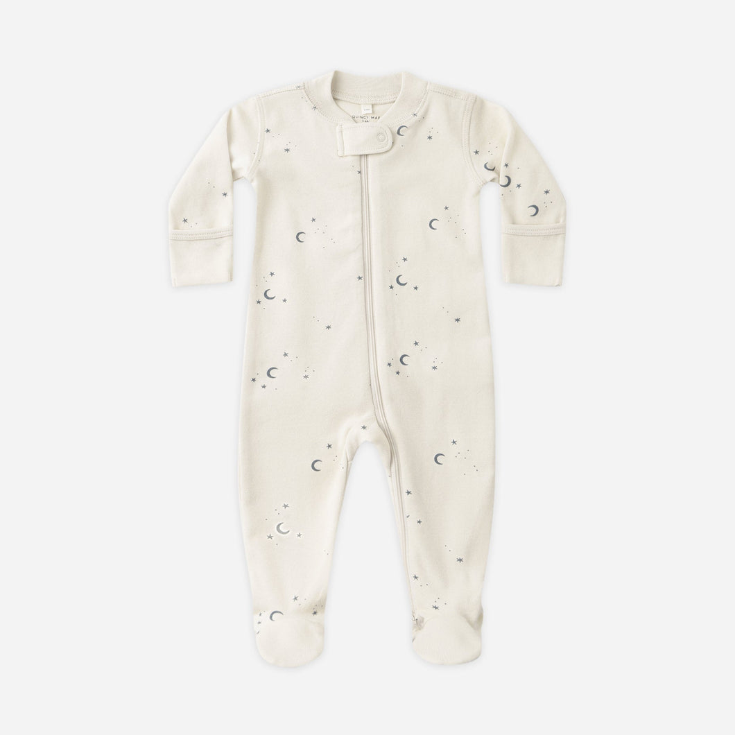 Baby onesie with star pattern on a white background