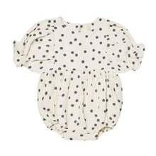 Load image into Gallery viewer, Cosette Romper || Navy Dot