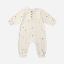 Load image into Gallery viewer, Baby onesie with star pattern on a white background