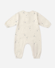 Load image into Gallery viewer, Baby onesie with star pattern on a white background