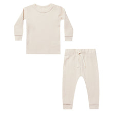 Load image into Gallery viewer, Waffle Top + Pant Set || Natural