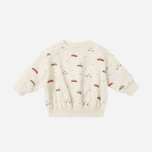 Load image into Gallery viewer, Children&#39;s sweatshirt with car pattern on a white background