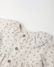 Load image into Gallery viewer, Ruffle Collar Button Dress || Bluebell