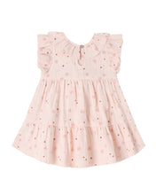 Load image into Gallery viewer, Quincy Mae Charlotte Dress Heart Confetti in petal pink, featuring a sweet, sleeveless design with heart-shaped confetti pattern.