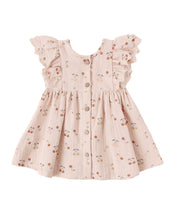 Load image into Gallery viewer, Quincy Mae Alina Dress with cherry print in blush color, featuring a soft, comfortable fabric and cute, playful design.