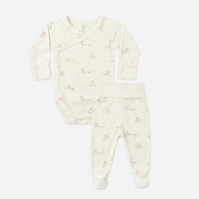Load image into Gallery viewer, Baby outfit with long-sleeve top and pants on a white background