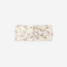 Load image into Gallery viewer, Floral patterned headband on a white background
