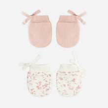 Load image into Gallery viewer, Set of two pairs of baby mittens on a white background