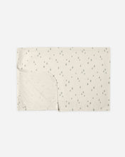 Load image into Gallery viewer, Beige baby blanket with subtle pattern on a white background
