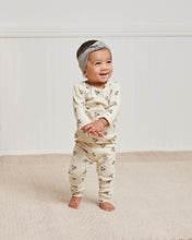 Load image into Gallery viewer, Ribbed Tee And Legging Set || Navy Ditsy