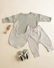 將圖片載入圖庫檢視器 Jersey Snap Bib, 2 Pack || Fox Land, Fern Stripe