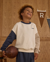 Load image into Gallery viewer, Relaxed Sweatshirt || Navy Color Block