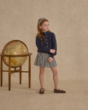 Load image into Gallery viewer, Pleated Mini Skirt || Navy Check