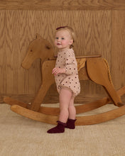 Load image into Gallery viewer, Spongey Knit Romper || Polka Dots