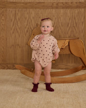 Load image into Gallery viewer, Spongey Knit Romper || Polka Dots