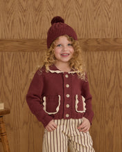 Load image into Gallery viewer, Collared Cardigan || Burgundy