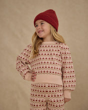 Load image into Gallery viewer, Jacquard Knit Set || Ruby Hearts