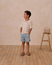 將圖片載入圖庫檢視器 Chandler Knit Polo || Blue Stripe