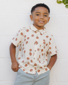 Collared Short Sleeve Shirt || Tomatoes
