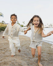 Load image into Gallery viewer, Rylee+Cru marine stripe knit vest set top featuring a cozy, stylish knit fabric and classic stripe pattern.