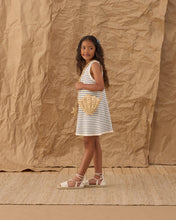Load image into Gallery viewer, Rylee+Cru straw shell purse bag with woven design, featuring a rounded shell shape and a strap for carrying.