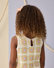 將圖片載入圖庫檢視器 Rylee+Cru crochet tank top set with citron yellow and daisy check pattern, featuring a stylish sleeveless design.