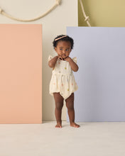 Load image into Gallery viewer, Rylee+Cru Amelia embroidered daisies romper featuring delicate floral embroidery on soft fabric, perfect for warm weather.