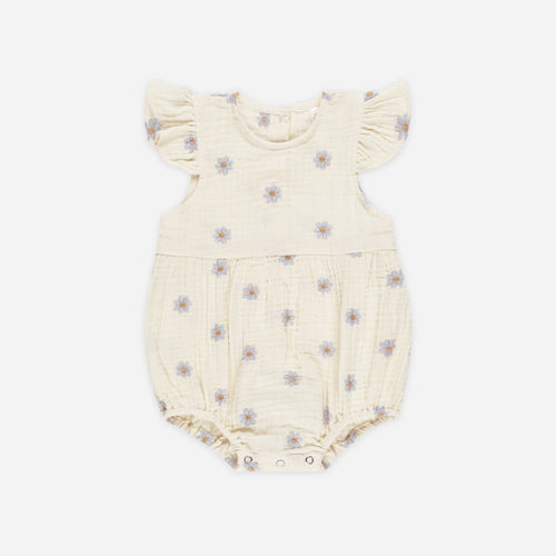 Amelia Romper || Blue Daisies