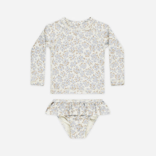 Rashguard Girls Set || Blue Ditsy