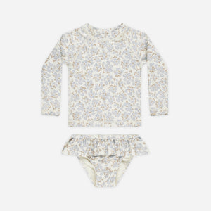 Rashguard Girls Set || Blue Ditsy