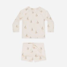 Load image into Gallery viewer, Rashguard Boy Set || Sailboats
