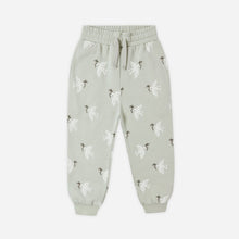 Load image into Gallery viewer, Light gray sweatpants with a subtle pattern on a white background