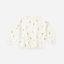 Load image into Gallery viewer, White textured sweater on a light beige background