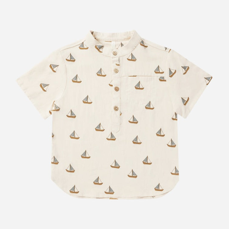 Mason Shirt || Sailboats