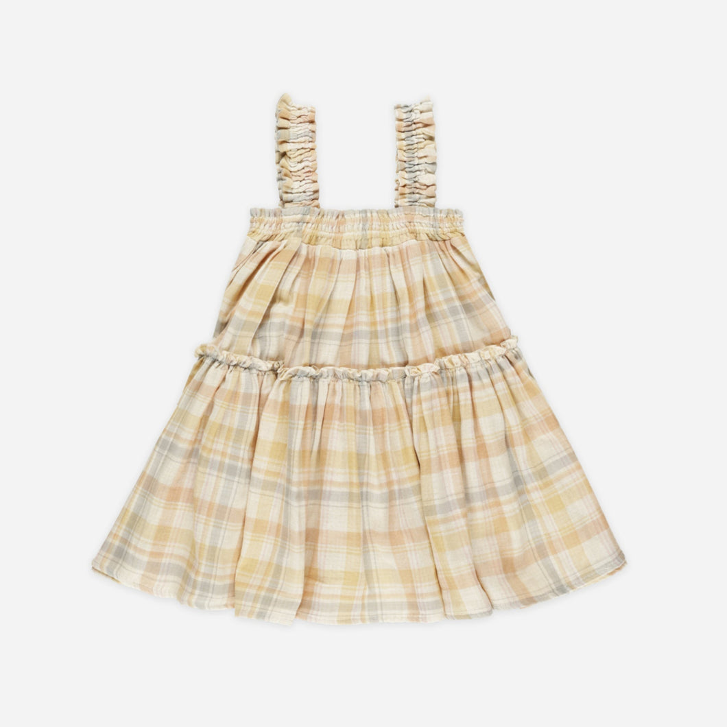 Cicily Dress || Pastel Plaid