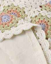 將圖片載入圖庫檢視器 Ivory crochet tank top with citron daisy check pattern from Rylee+Cru's Crochet Tank Set Citron Daisy Check collection.