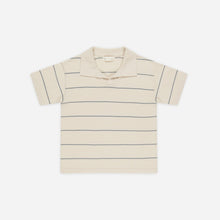 將圖片載入圖庫檢視器 Chandler Knit Polo || Blue Stripe