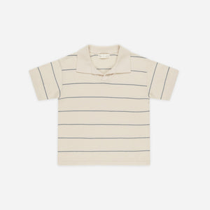 Chandler Knit Polo || Blue Stripe