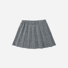 Load image into Gallery viewer, Gray pleated skirt on a white background