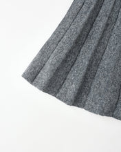 Load image into Gallery viewer, Knit Pleated Skirt || Heathered Grey