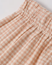 Load image into Gallery viewer, Rylee+Cru Juniper Set Petal Gingham top in soft pink with a classic gingham pattern, displayed on a white background.
